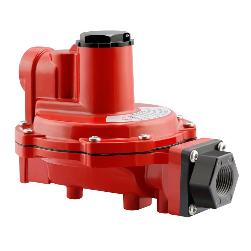 Watflow LP-Gas Equipment with One Stage Propane Regulator, 8-12 psig Spring, 3/4" x 3/4" NPT,Back Mount - Image 1